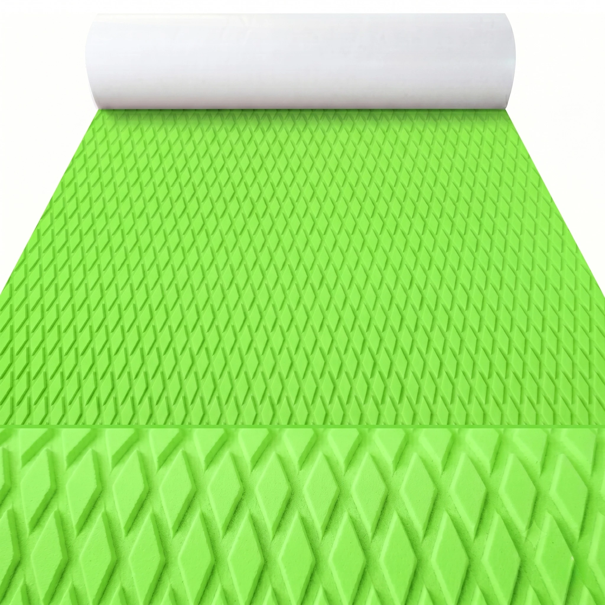 2400x550x5mm EVA Boat Decking Sheet Diamond Non-Slip Marine Flooring Mat Jet Ski SUP Traction Pad Self-Adhesive Boat Deck Sheet