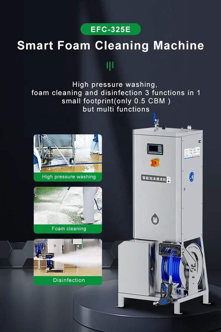 Portable Industrial Cleaning Equipment Surface Sanitation Foam Steam Cleaner With Long Hose