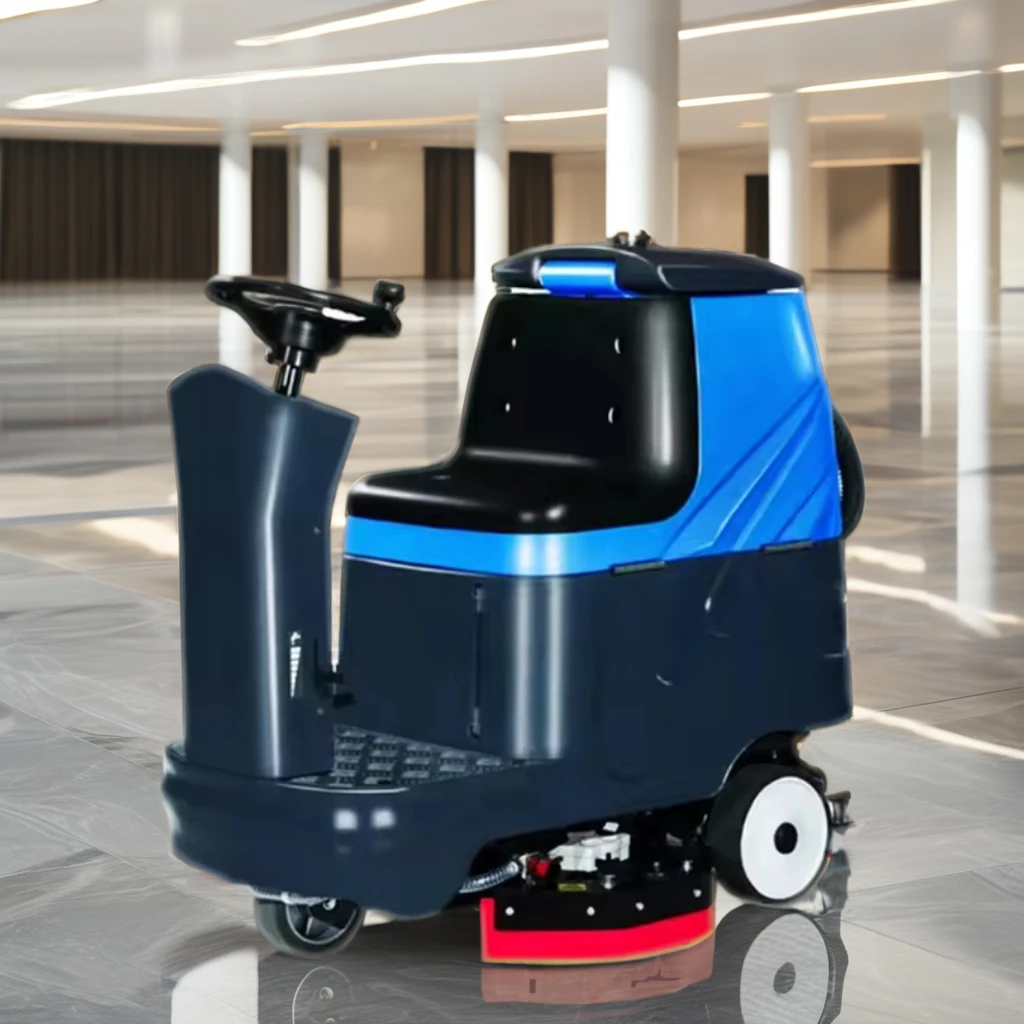 Brand New Electric Cordless Dual Brush Floor Scrubber Battery Powered Industrial Cleaning Equipment for Hotels and Restaurants