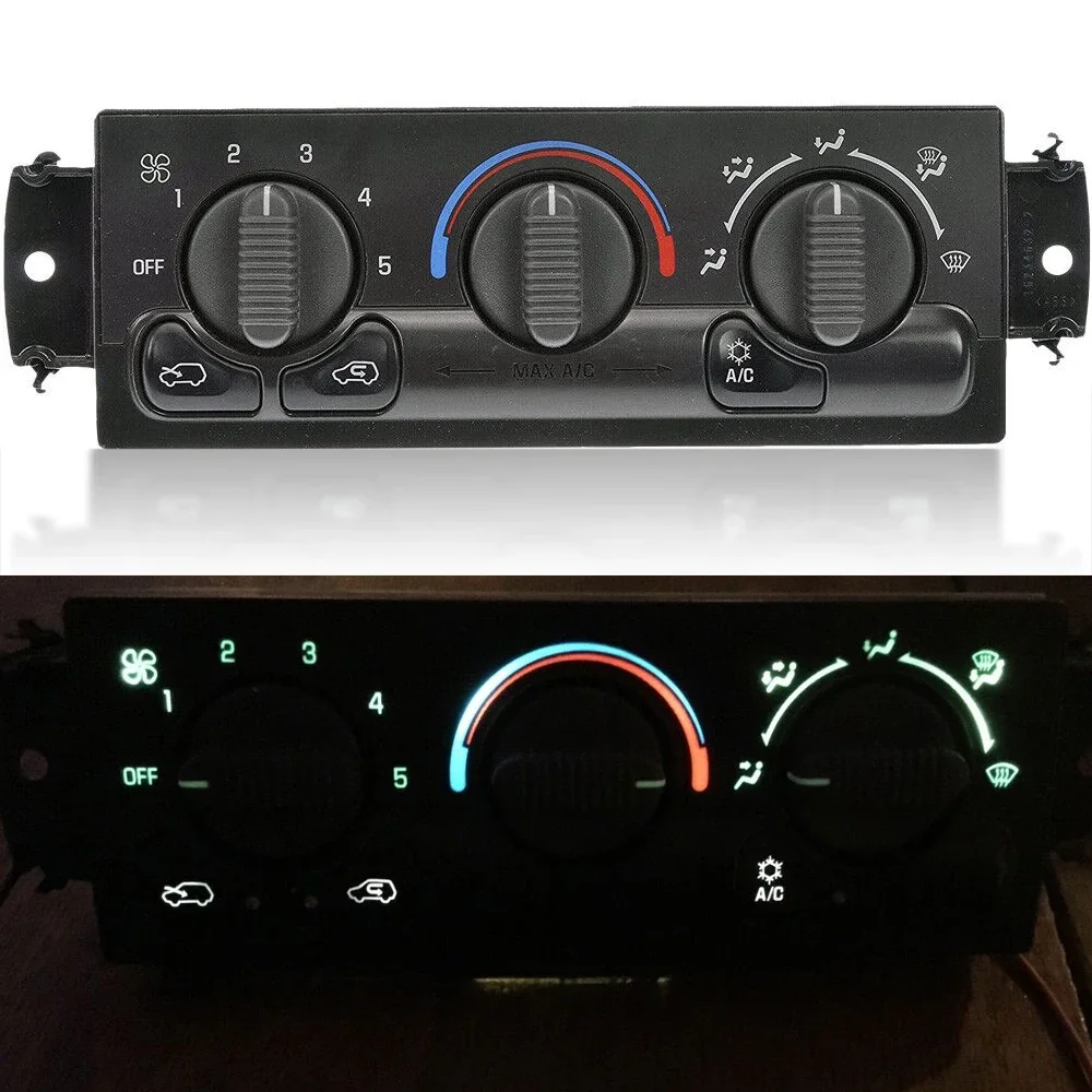 Car A/C Heater Control Panel Switch for Chevrolet Tahoe Silverado Suburban 1500 2500 3500 1999-2002,15054697,19244874