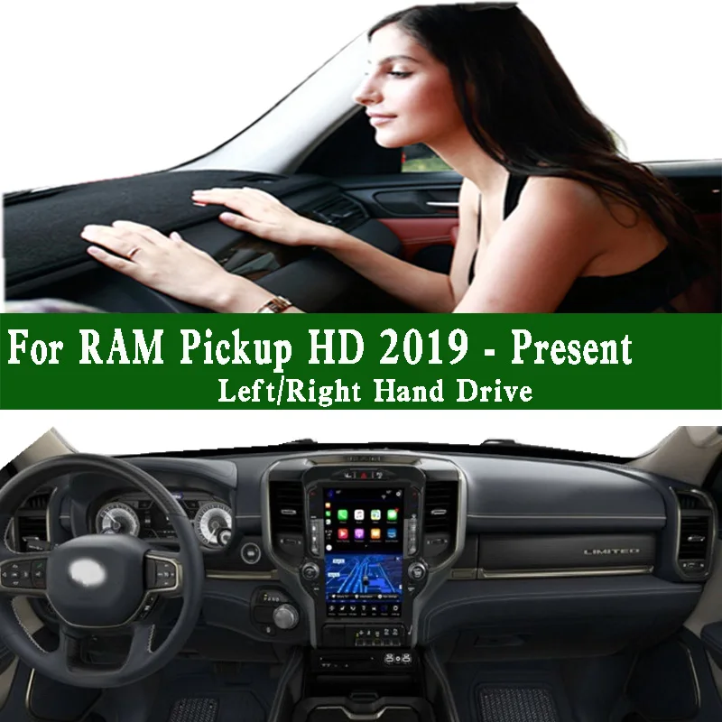 For Dodge RAM Pickup 1500 2500 3500 5500 Dashmat Dashboard Cover Instrument Panel Pad Dash Mat Anti-Dirt Proof Ornaments
