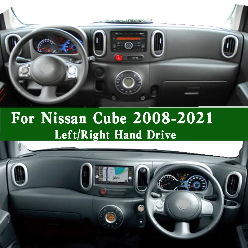 For Nissan Cube Z12 15G Nv 2500 RV 2008-2021 Dashmat Dashboard Cover Instrument Panel Sunscreen Pad Dash Mat Anti-Dirt Ornaments