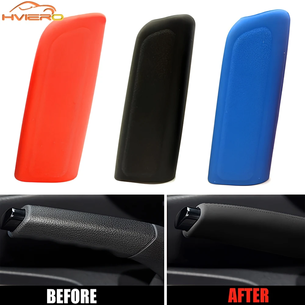 Car Silicone Handbrake Cover Automotive Interior Accessories Wash Anti Slip Wear Resistant Sheath Protect Parking Brake Tools
