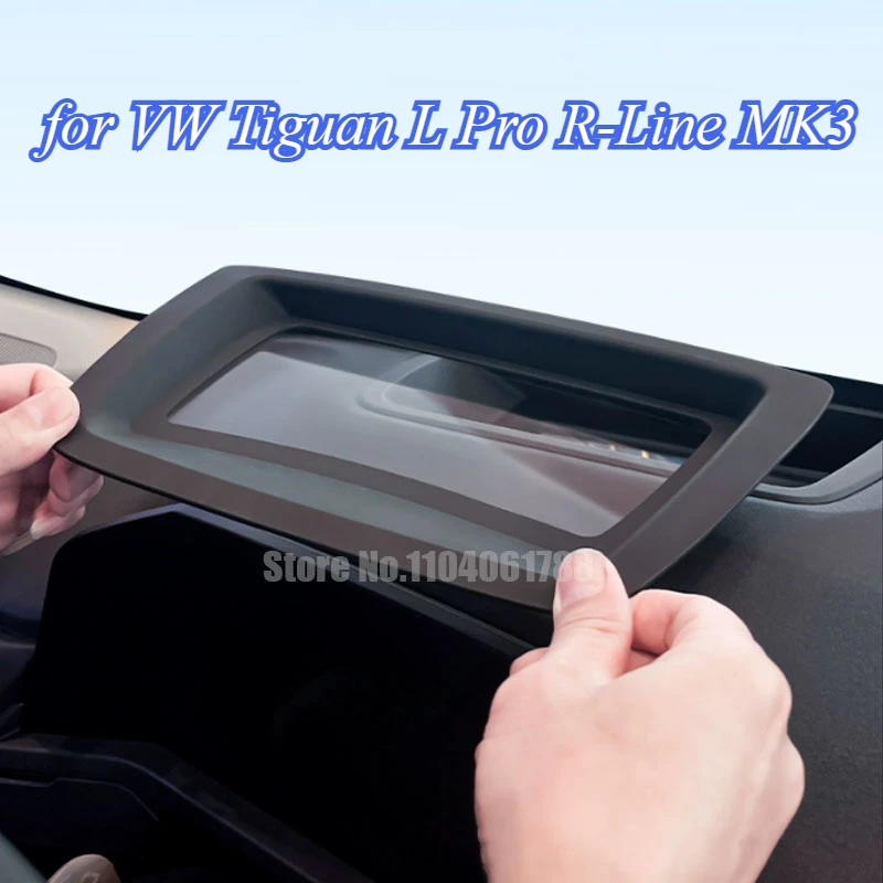 Fit for VW Volkswagen Tiguan L Pro 2024 2025  Car HUD Protective Cover Head-Up Display Dust Cover Frame Windshield Accessories