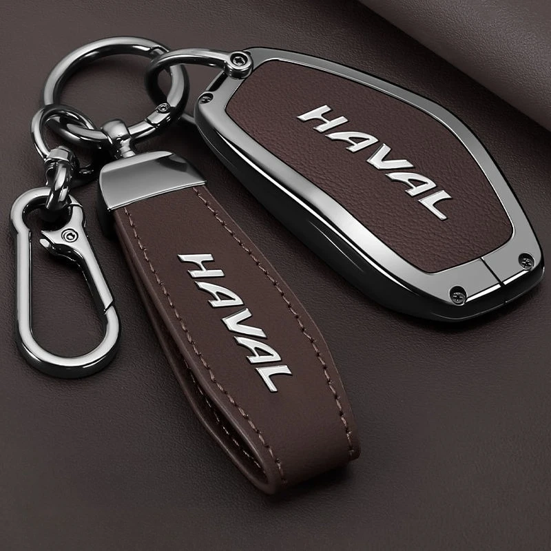 Premium Zinc Alloy Key Cover Case for Haval Menglong/2nd Gen Dargo/Shenshou/Xiaolong MAX/Cool Dog - Protective Key Fob Shell