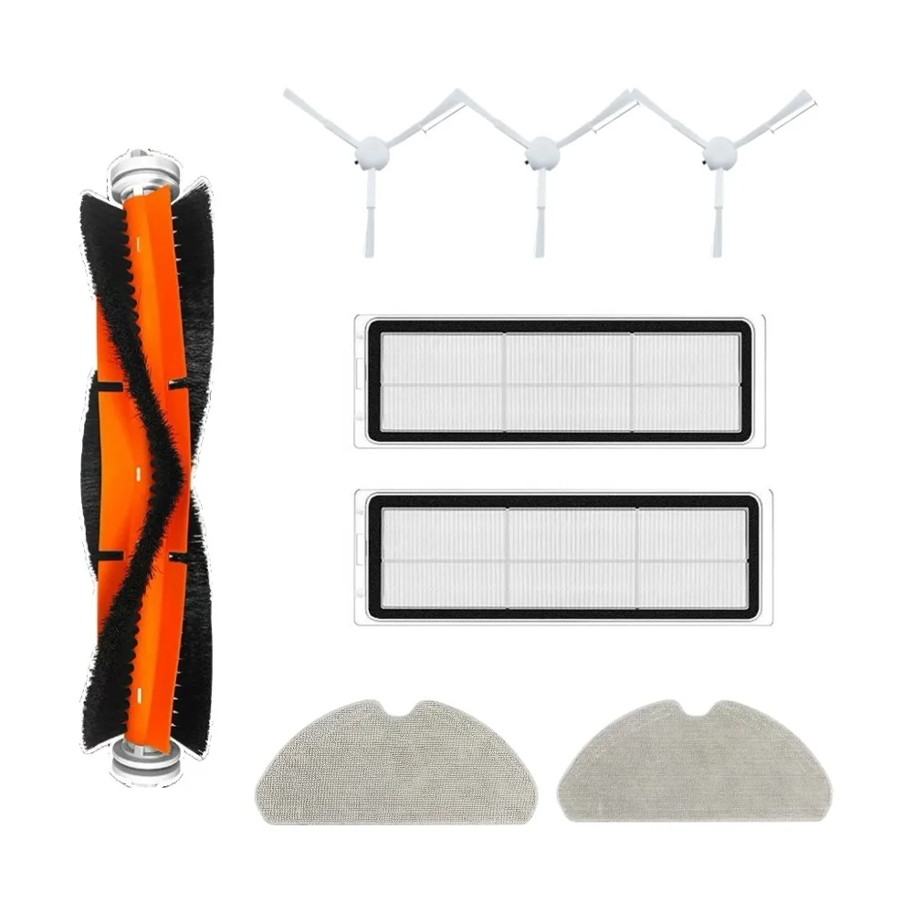 8PCS Replacement Parts for Dreame D10S Pro D9 Max Gen 2 Robot Vacuum Cleaner, Main Brush HEPA Filters Side Brushes Mop Pads