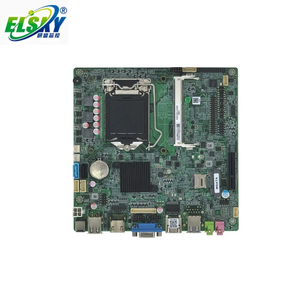 ELSKY QM8000 Motherboard 4th Gen Haswell LGA1150 Max 8GB DDR3 RAM 1*MSATA 2*SATA 3.0  SSD 12V/19V Power Supply