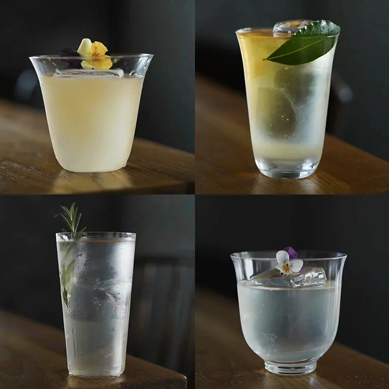 Japanese Sake Glass, Kung Fu Boba Tea Cup, Cocktail Whiskey Glass, High-end Coffee Cups, Bar Wine Accessories Kitchen Utensils