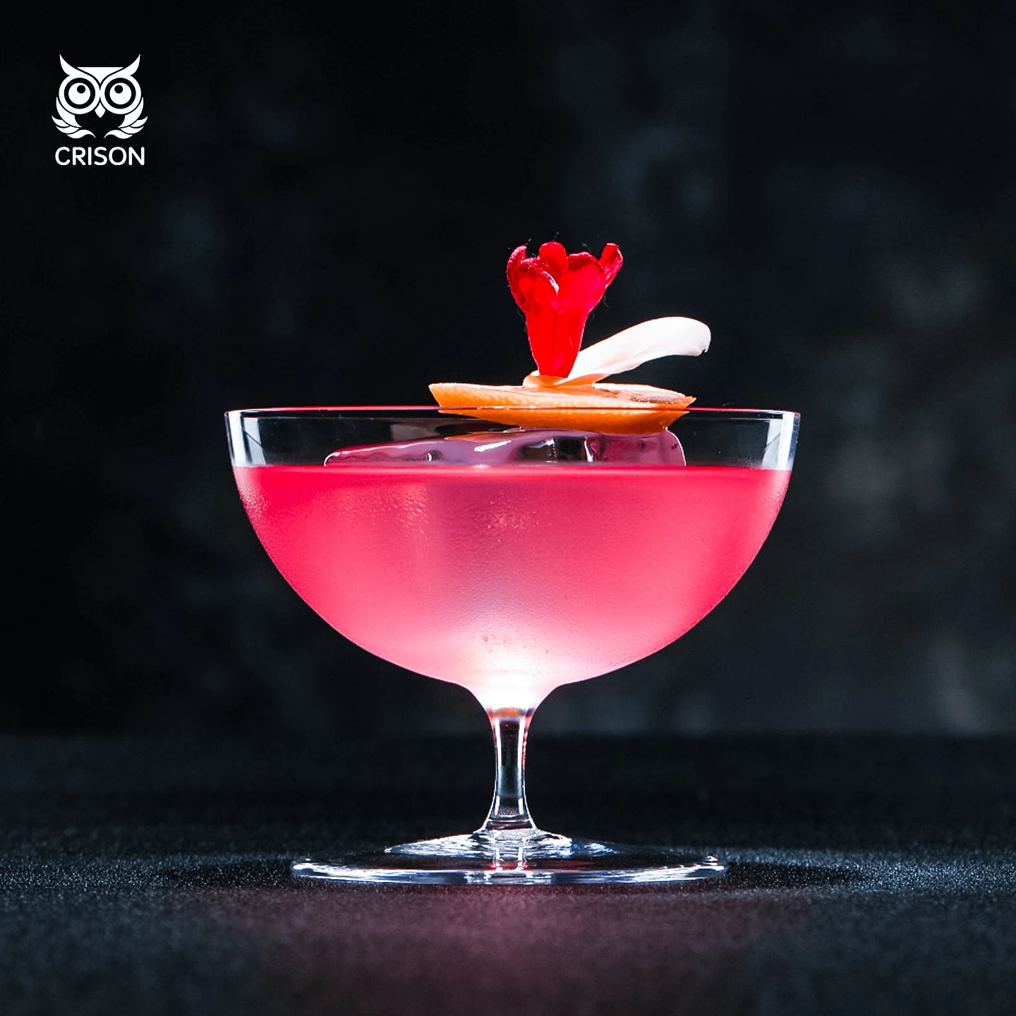 DWF06 CRISON Short Footed Cup/Champagne Glass/Japanese Martini Glass/Japanese Style Cocktail Glass 200ml