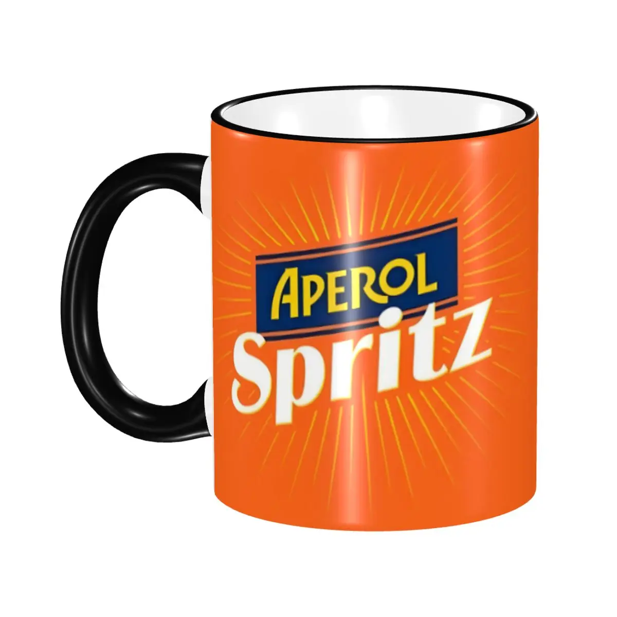 Customized Retro A-Aperols Mug Cocktail Alcohol Drink Coffee Ceramic Mug Cup Creative Gift
