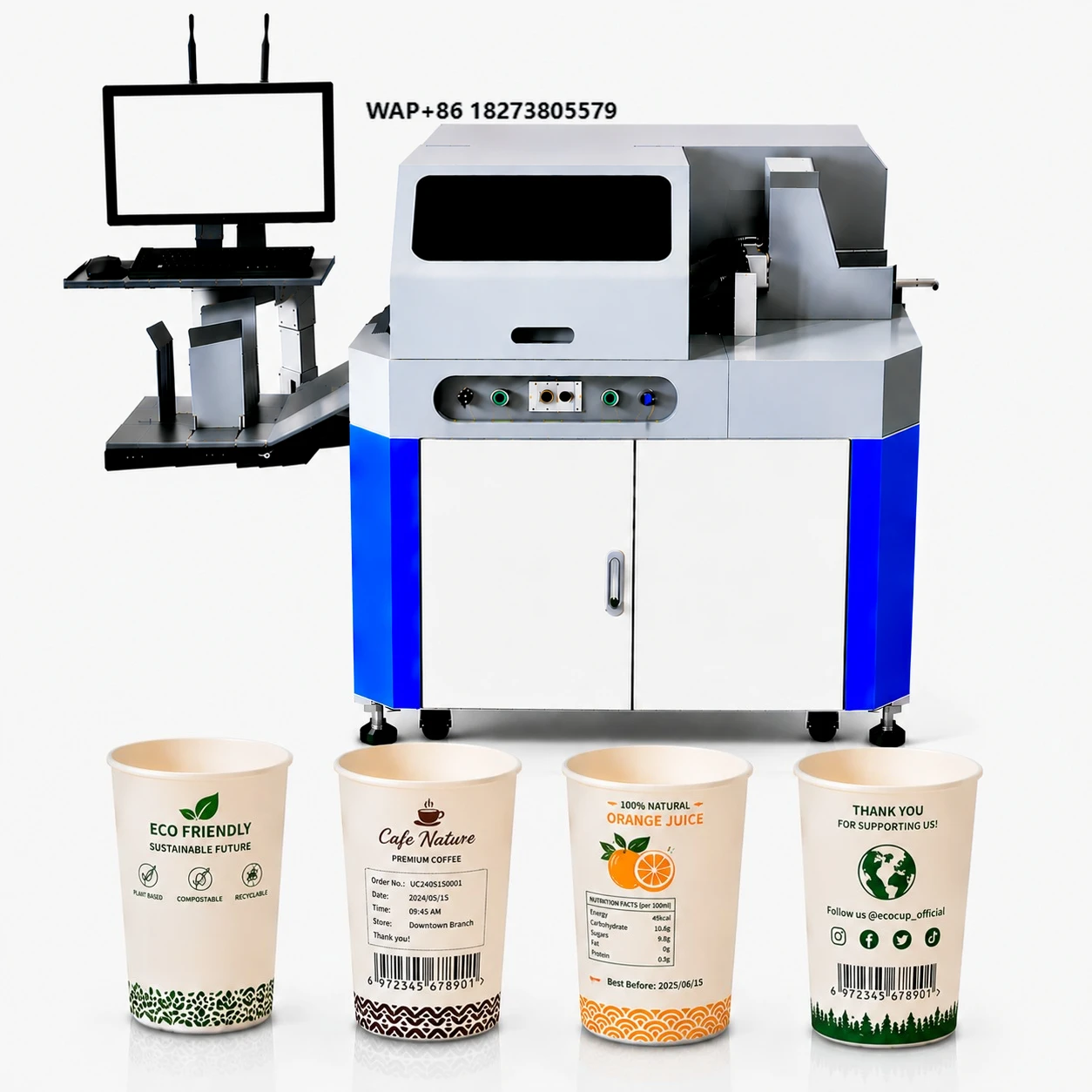Industrial Bubble Tea Cup Printing Machine One Pass High Precision Digital Equipment for Beverage Packaging Production Solution