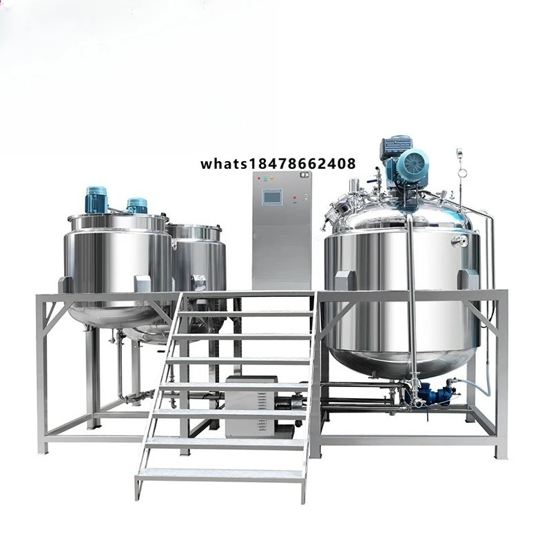 Factory Supply Industrial Stainless Steel 100L 200L 300L Cosmetic Cream Making Machine Equipment for Cosmetic Production
