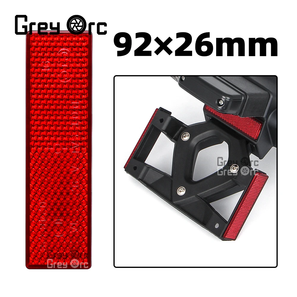 Reflective Strips Night Safety Warning Sign Plastic Motorcycle Reflective 92mm*26mm Red Reflector Decorative Stickers For BMW