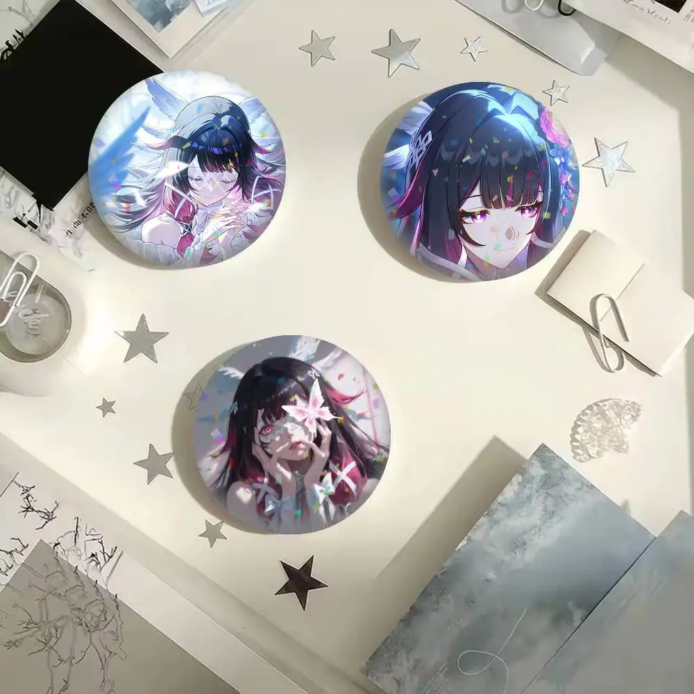 Cute girl Columbina Game  25mm 32mm 44mm 58mm 75mm Brooches Badges Pins for Accessories Gift