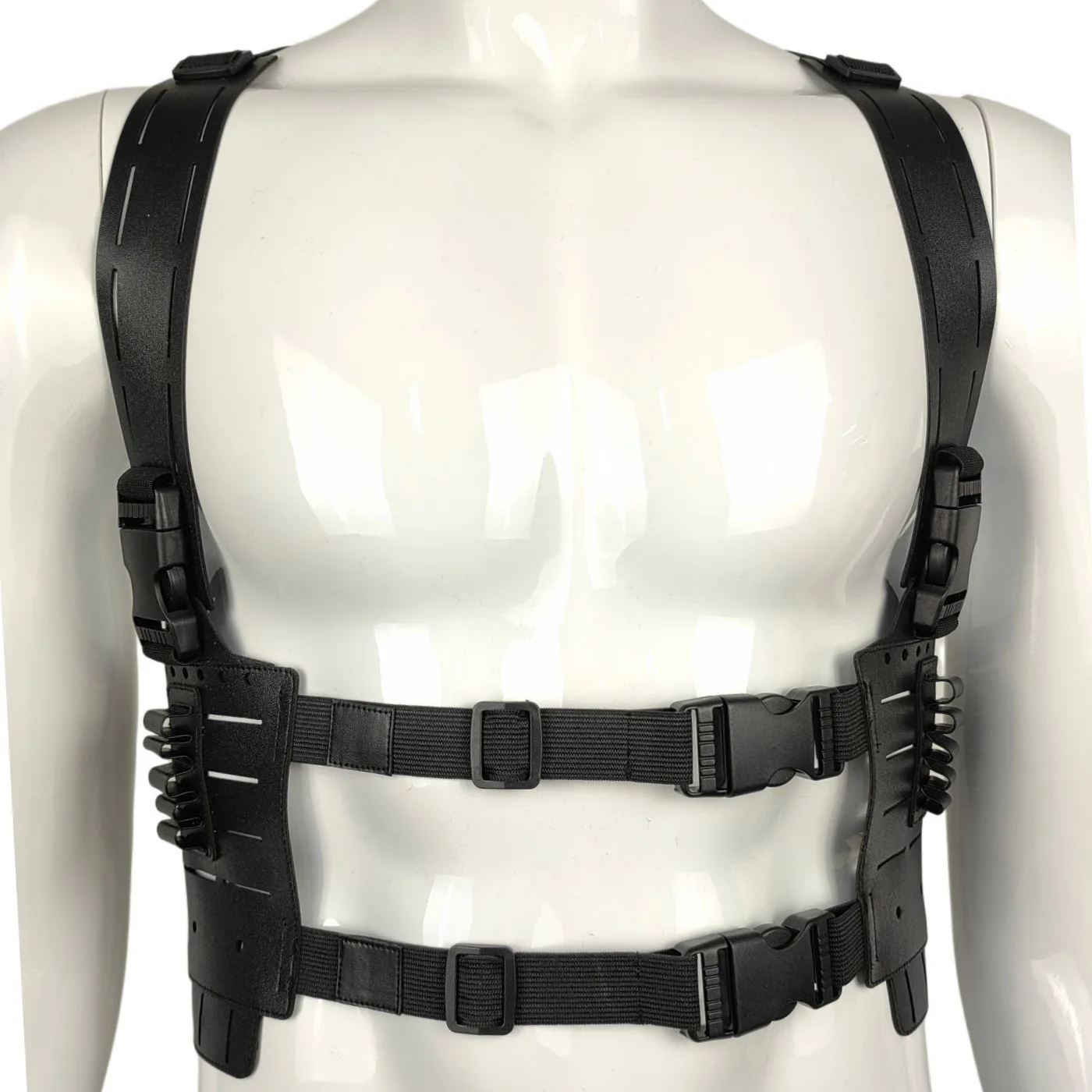 Game Harness Leon Cosplay Gear for Halloween Costume Adjustable Tactical Vest Gothic Body Chest Strap Airsoft Wargame Accessory