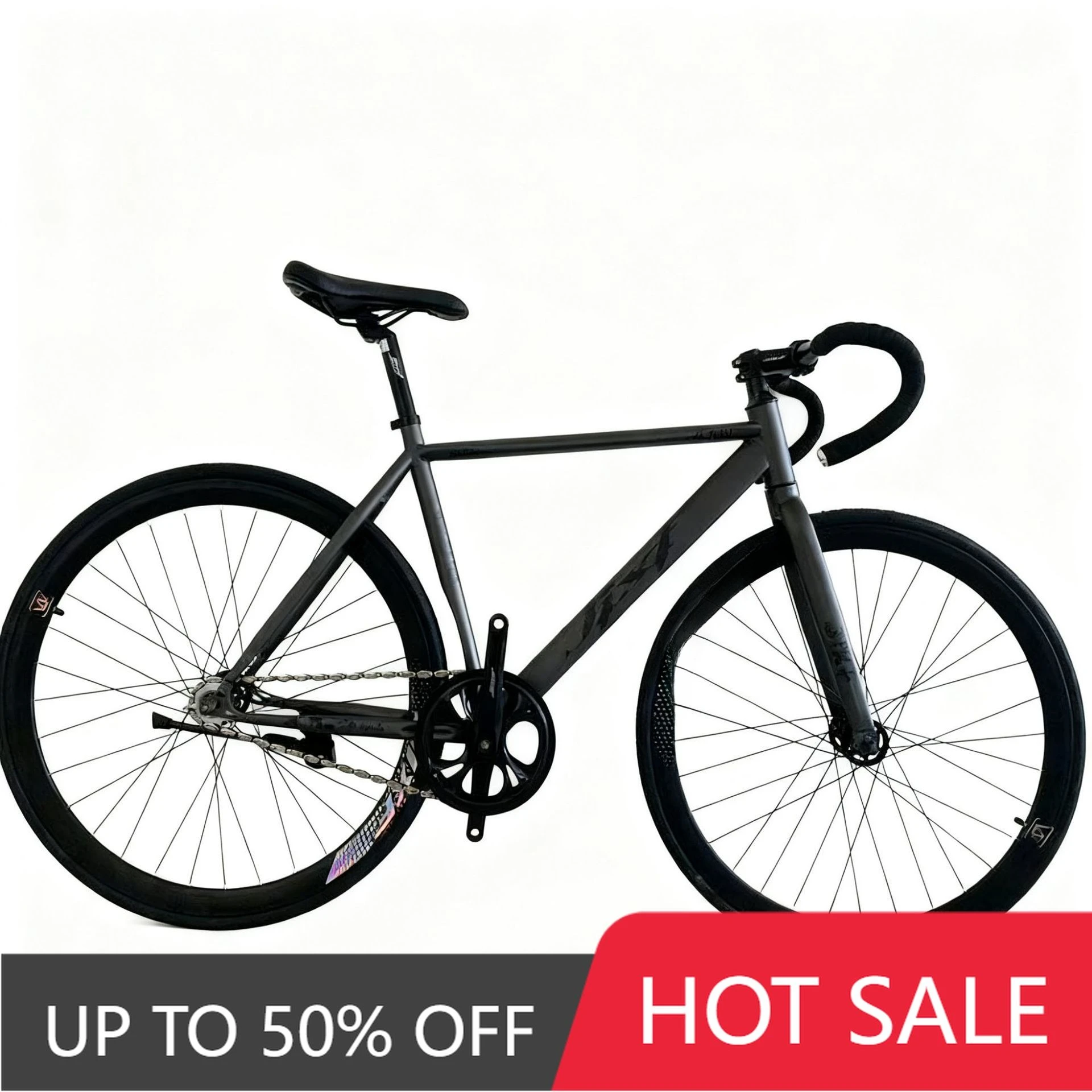 WWE Adult fixed gear bicycle 700-28C aluminum alloy frame, fashionable unisex road bicycle, suitable for riding and racing, sing