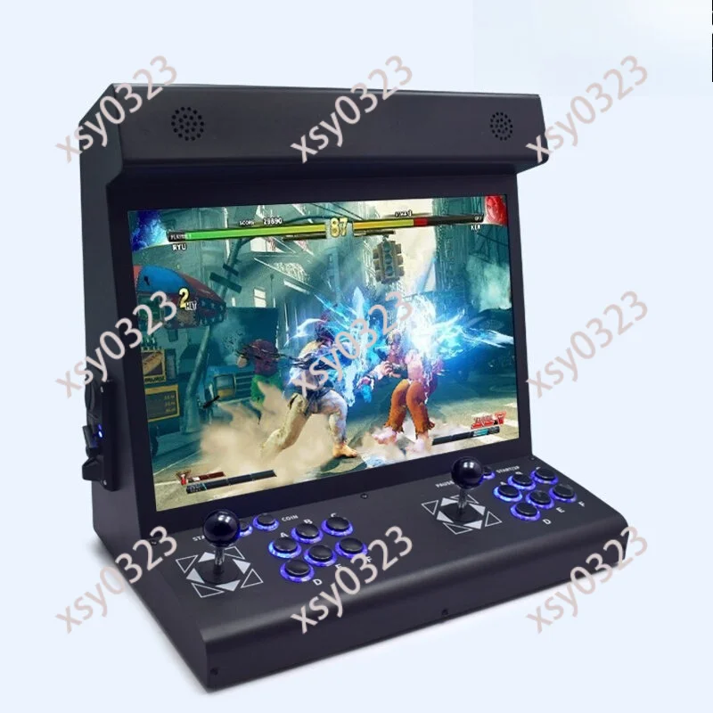 All-in-one Desktop Arcade Machine Dual Joystick Coin Slot Retro Gaming Console