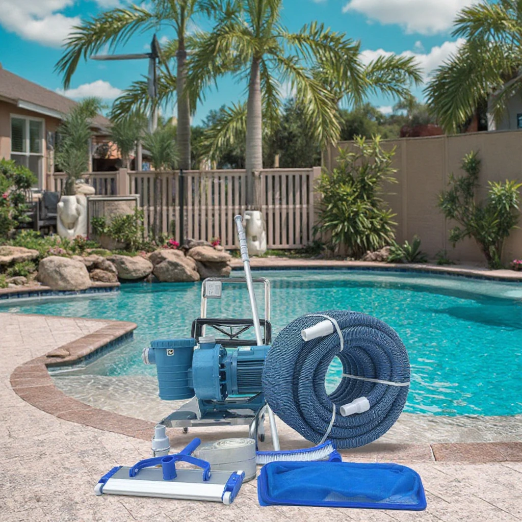 Complete Set Swimming Pool Cleaning Accessories Vacuum Pool Cleaner for Swimming Pool