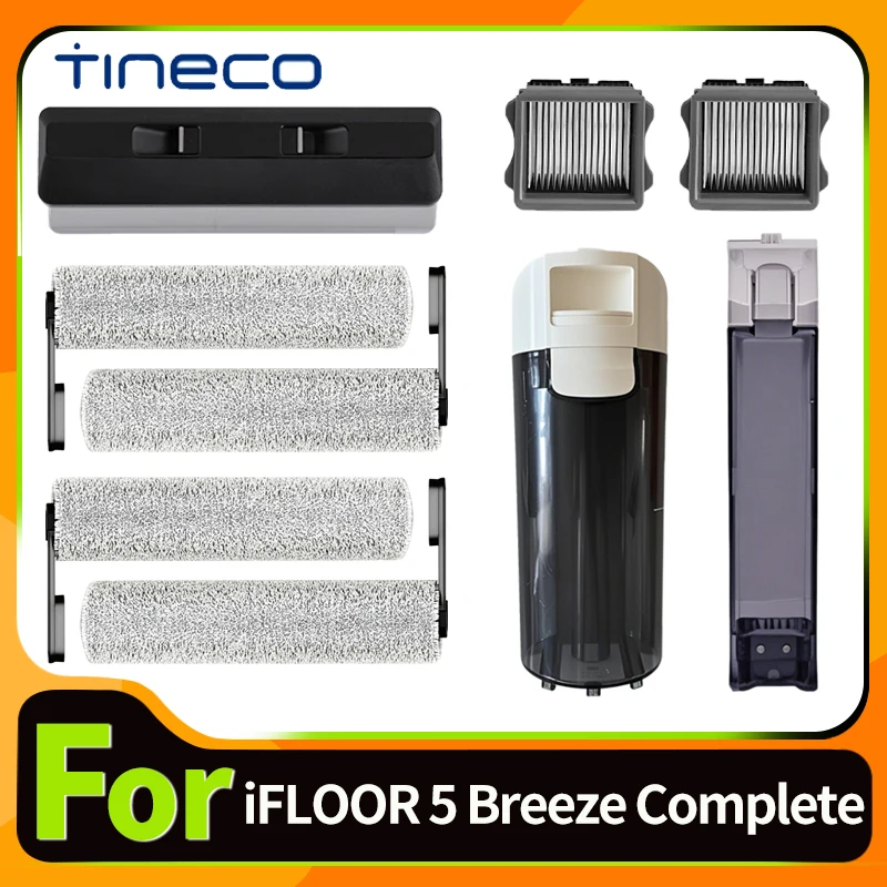 Original Accessories For Tineco iFLOOR 5 Breeze Complete Wet Dry Water Tank brush roller HEPA Filter Holder Vacuum Cleaner Parts