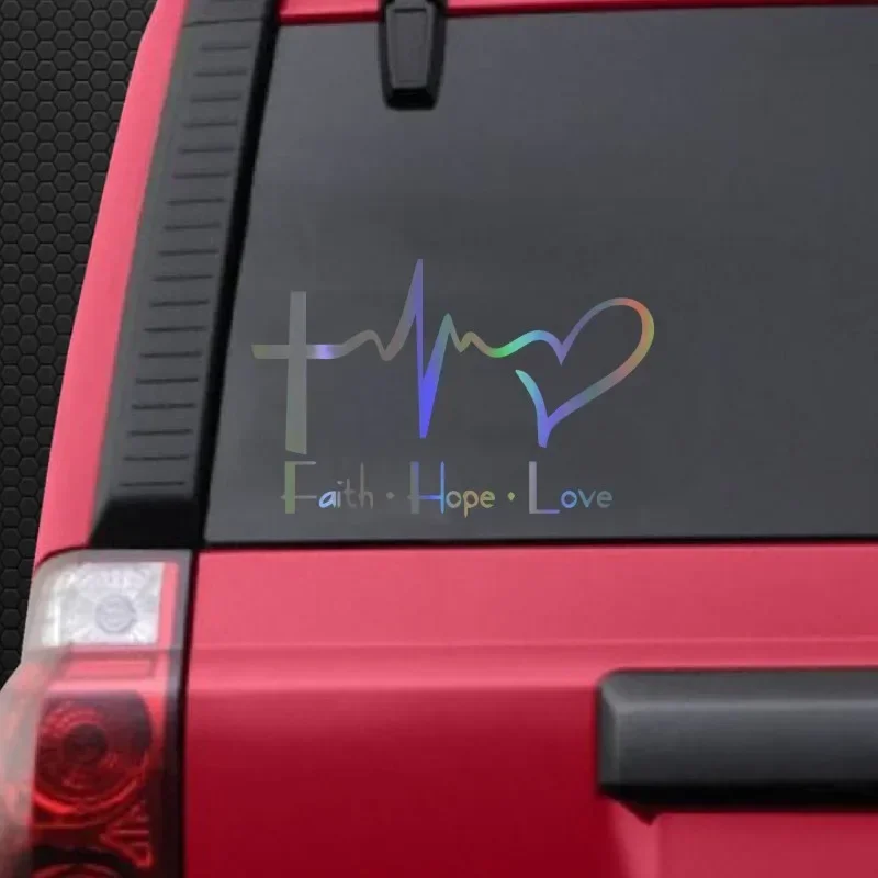 Car Stickers Faith Hope Love Car Motorcycles Auto Decoration Reflective Waterproof BUY 2 SAVE HALF Custom Sticker15cm*9.6cm