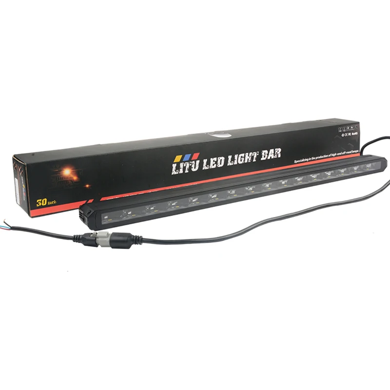 10/14/20/24/30Inch Double Color Led Bar Work Light Offroad SUV Slim Driving Lamp Truck 12V 24V White Yellow Two Color Light Bars