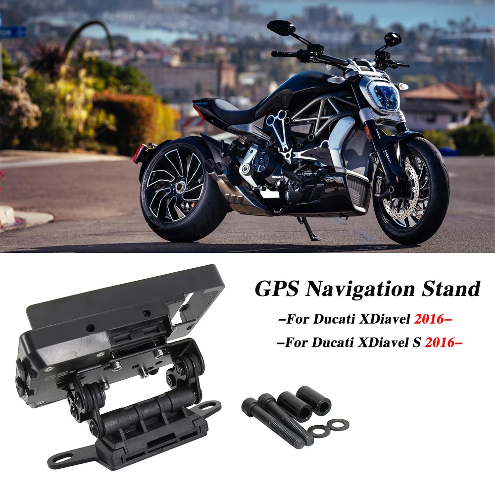 NEW For Ducati XDiavel X Diavel S Windscren Bracket Mount Smartphone GPS Holder Phone navigation bracket 2016-2021 2020 2019