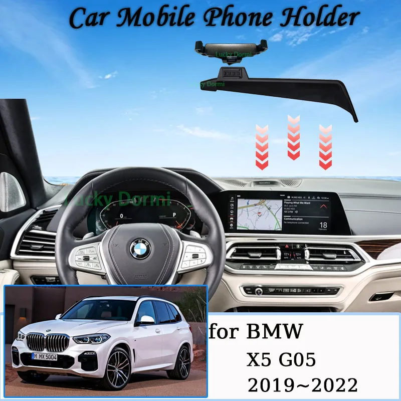 Car Mobile Phone Holder for BMW X5 G05 2019 2020 2021 2022 New MagSafe Magnetic Bracket GPS Navigation Gravity Stand Accessories