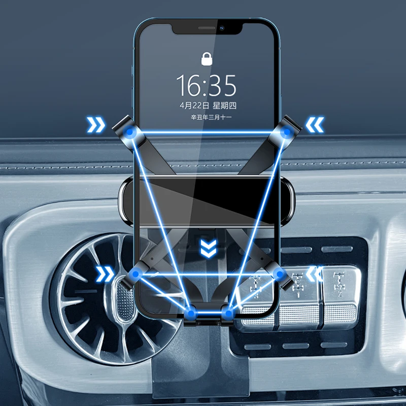 Car Phone Holder For Mercedes-Benz G-Class W464 G500 G350D G63 2019 2020 2022 GPS Stand Rotatable Support Mobile Accessories