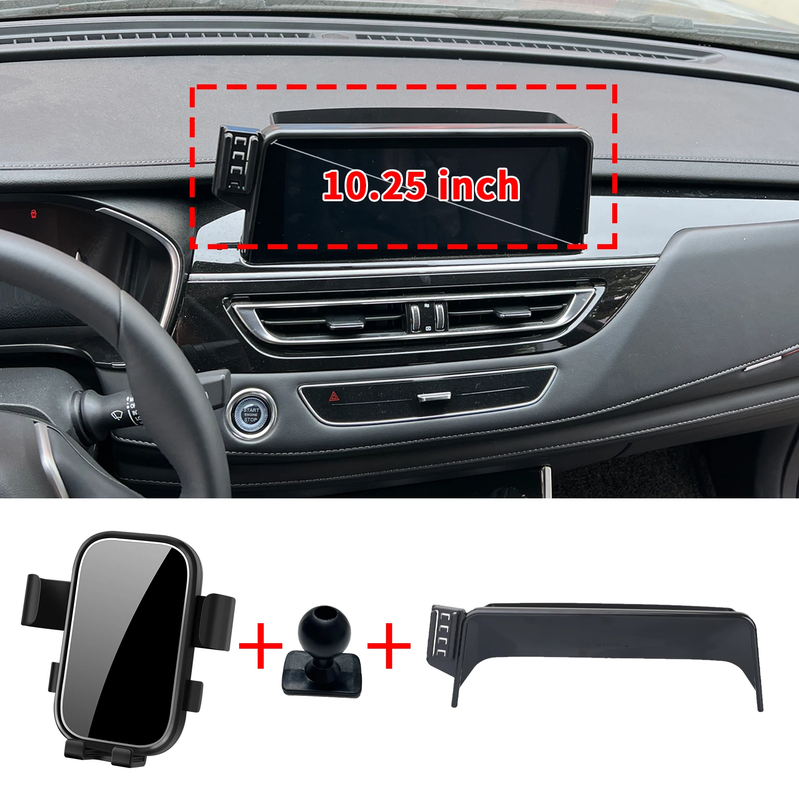 for Changan CS75 10.25inch 2018 2019 2020 2021 2022 LHD Car Dashboard Phone Stand Practical Auto Accessory