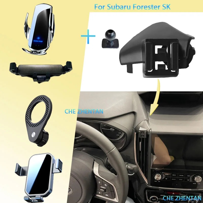 Car Mobile Cell Stand for Subaru Forester SK 2019~2022 2023 2024 Car Mount Air Vent Phone Bracket Gravity Holder Accessories