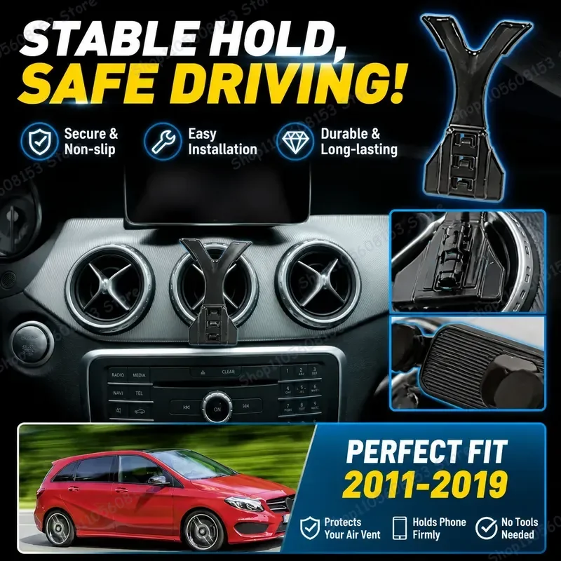For Mercedes Benz B Class W246 GLA CLA 2011 2019 Car Phone Mount Adjustable Air Vent Dashboard GPS Holder Navigation Stand