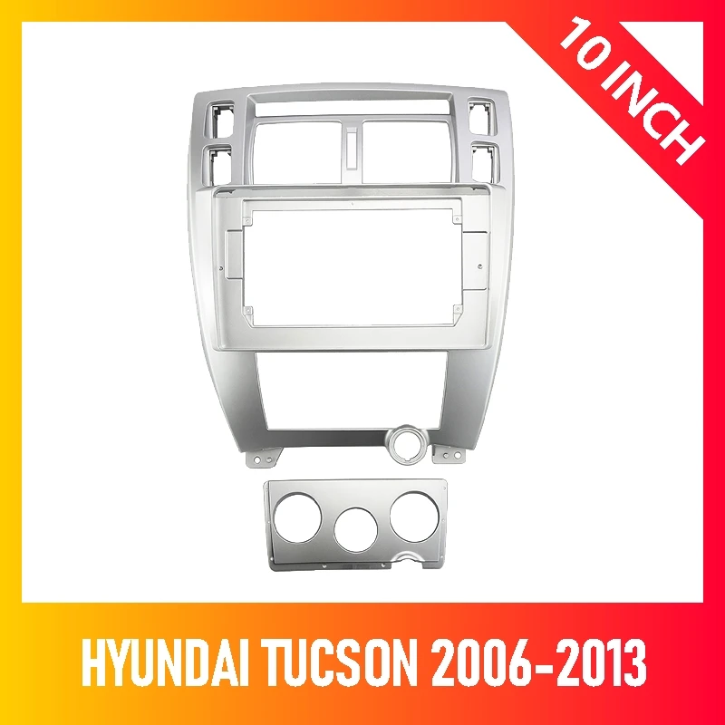 10 inch DVD Car Radio Installation Fascia Panel For Hyundai Tucson 2006-2013 Cord power cable Frame Frame Dashboard Mount KIT