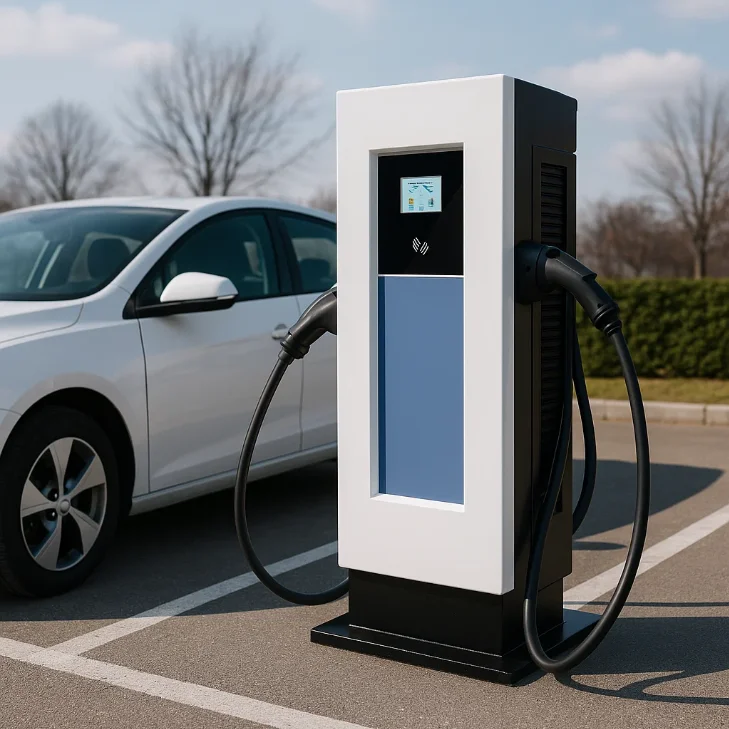 40kW-180kW High Power DC Fast Charging Station Supports CCS NACS CHAdeMO OCPP IP54 Level3 for EV Cars and Buses Floor Mounted