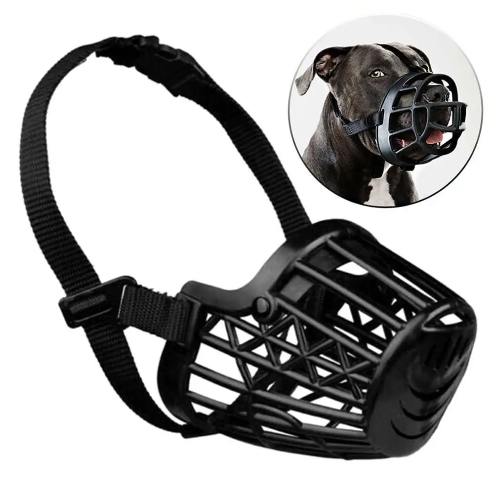 Breathable Anti Miseating Pet Supplies Dog Bark Arrester Dog Mouth Cover Soft Plastic Nozzle slipcover