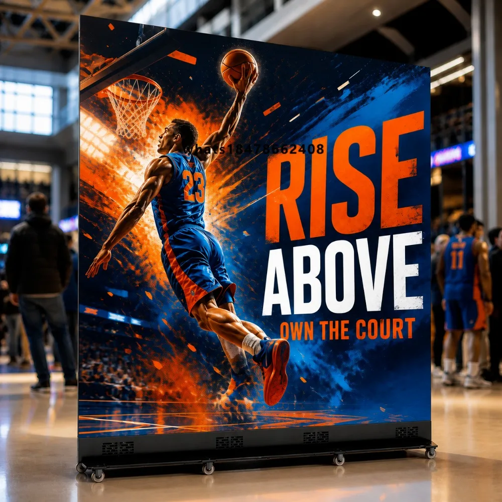 Retail Store Advertising LED Poster Screen Indoor Movable HD Digital Display for Shopping Mall Exhibition Event Video Player