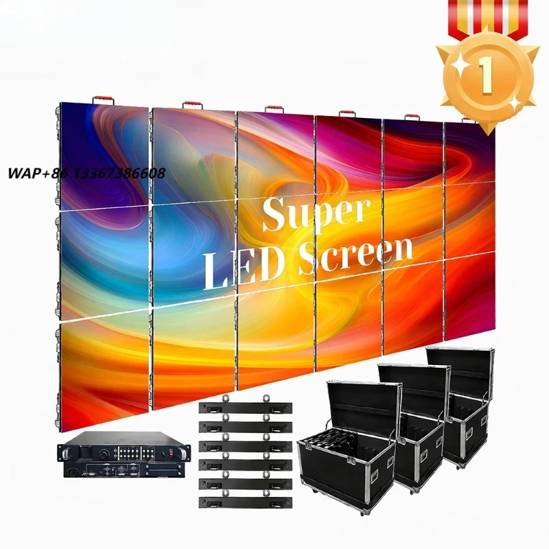 LED Display Screen 4x3m LED Wall Panel Stage Rental P3.91/P4.81/P2.976 HDR 1000 3-Year Warranty Church Meeting Room Video Wall