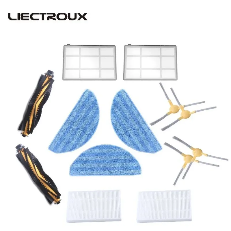 for Liectroux Robot Vacuum Cleaner Accessories Side Brush HEPA Filter Mop Cloth Replacement Parts Home Floor Cleaning Tools