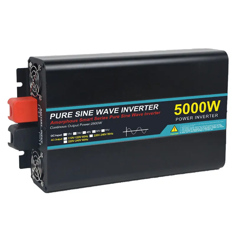 Vehicle mounted inverter 4000W 5000W High power nose intelligent car 220V Pure sine Wave inverter