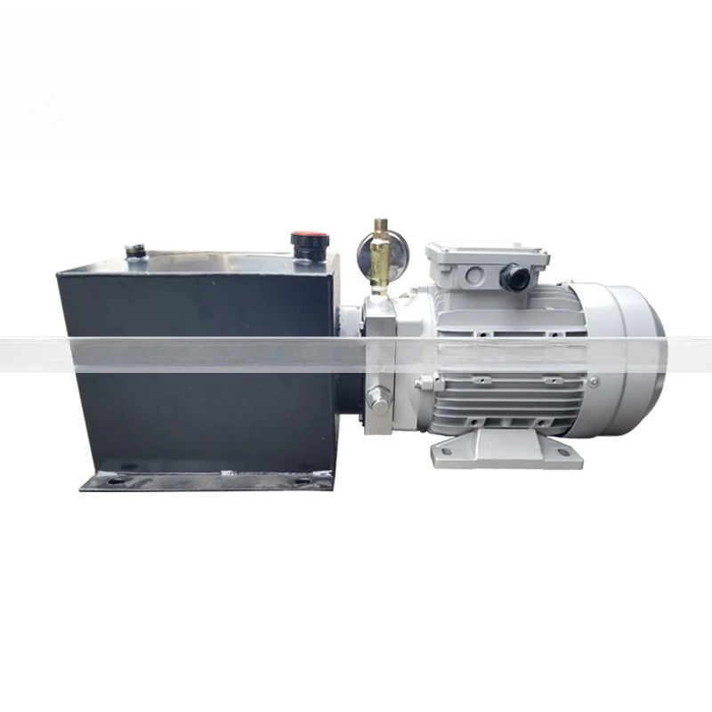 Production of small car tail lift single-acting 2.2KW power unit system station