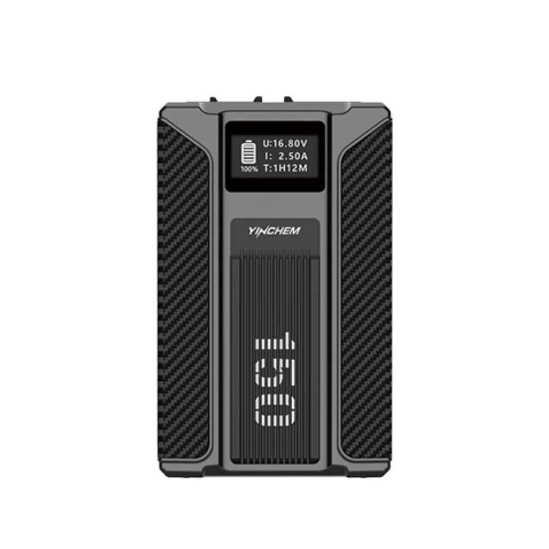 150Wh Capacity V-Mount Battery with D-TAP USB DC 8.4V 12V Type-c 100W Output for Broadcast Monitor, Camera and Video Light