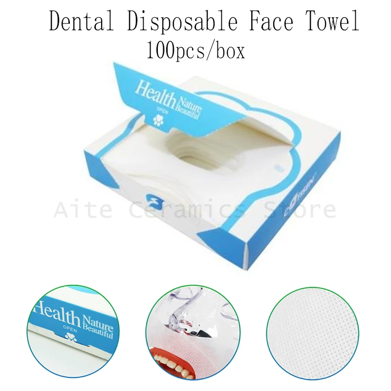 100pcs/box Dental Bibs Disposable Face Towel for Dental Clinic Salon Beauty Spa Hygiene Supplies White Oral Care Accessories