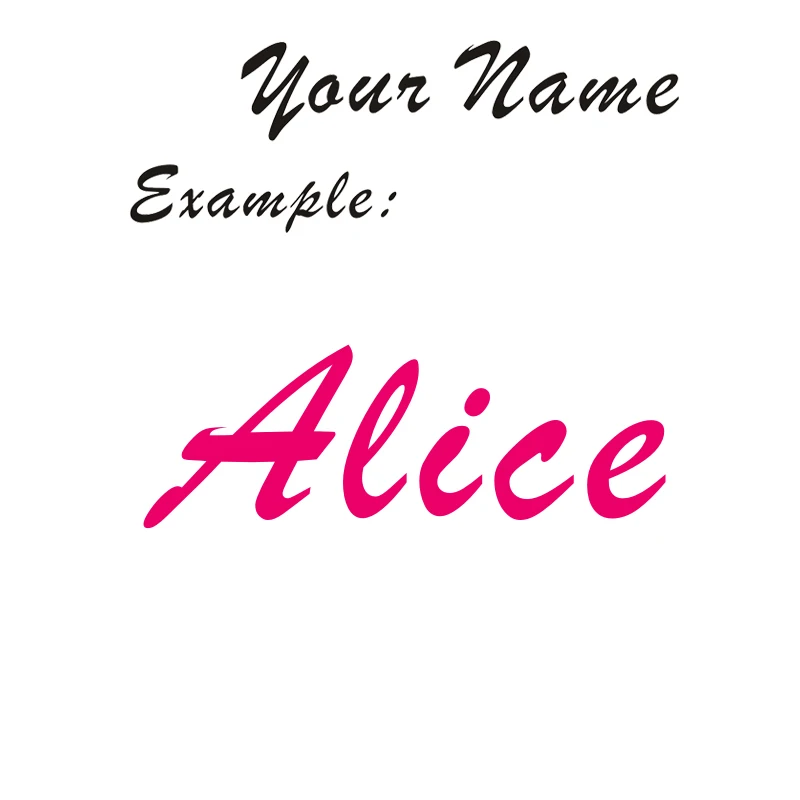 Custom Text Decal YOUR NAME Car/Door Boys Girls Children Nursery Home Wall Vinyl Sticker Script Personalized Lettering
