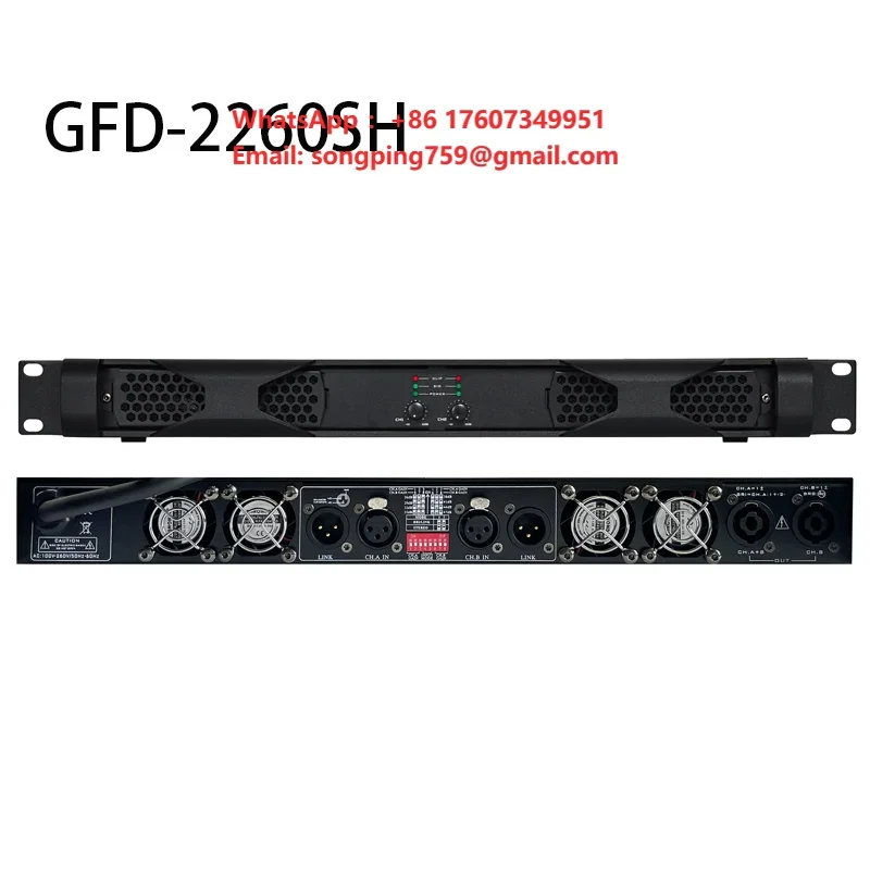 HIFI Digital Amplifier Metal Shell High Power Two Channel 12V Blue U Disk Car Speaker Surround Sound Power Amplification