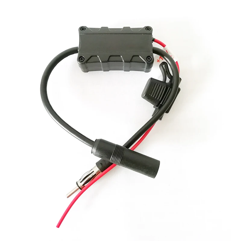 Universal 12V Car FM Radio Stereo Antenna Signal Amplifier Booster Receiver Fuse