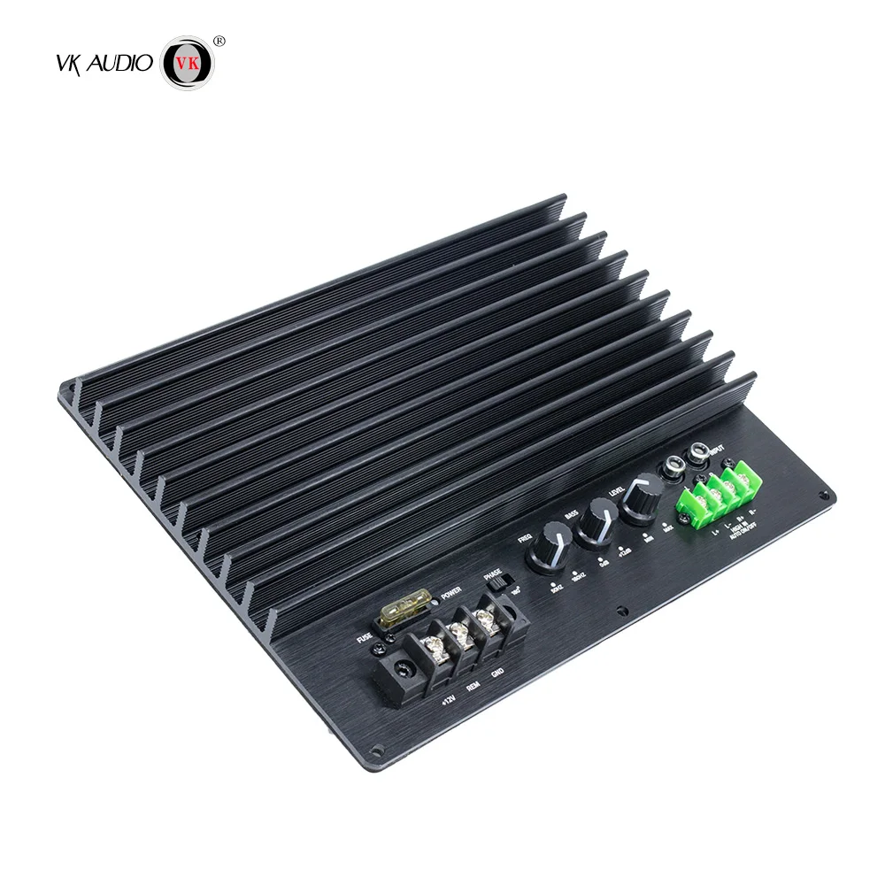 VK 185A-B 2000W High Power Class d Amplifier Board 12V Car Subwoofer with Mono Channel