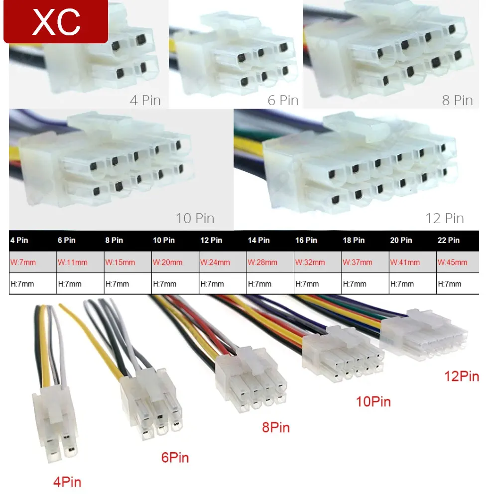 4 6 8 10 12 14 16 18 20 22 24 Pin For Car Radio Audio Amplifier Speaker Power  Input Wire Harness Adapter Cable