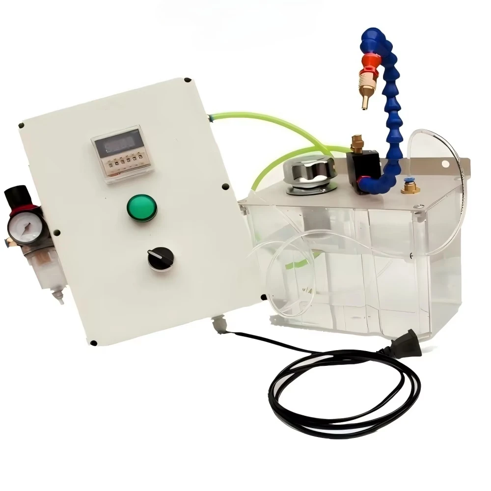 CNC Coolant Mister Automatic System with Air Filter, Control Box, Water Tank and Mist Sprayer,Cooling Pipe Spray Nozzle