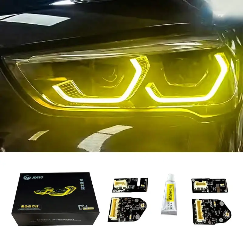 For BMW X1 F48 F49 2019-2022 LCI Yellow DRL Lemon Yellow Daytime Running Light LED Board CSL DRL Module