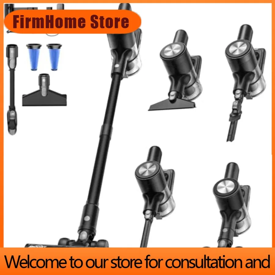 FirmHome StoreCordless Stick Vacuum Cleaner 46KPa 500W With 55M Runtime Self-Standing LED Display Anti-Tangle Brush Rechargeable