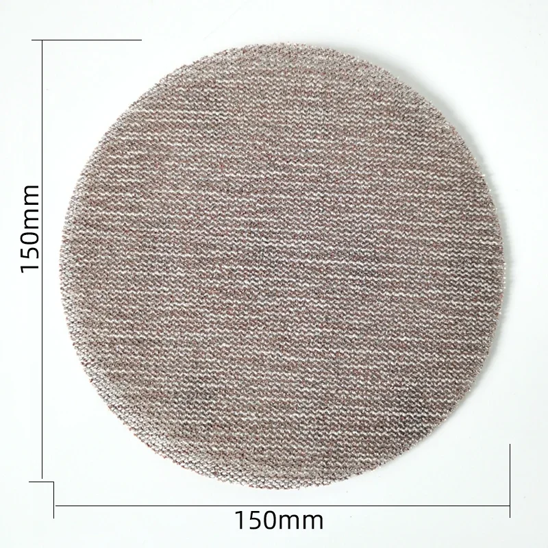 6 Inch 150mm Mesh Sanding Disc, Hook & Loop Flocking Sandpaper Abrasive Grinding Pad for FESTOOL, MIRKA, 3M Orbital Sander, Car